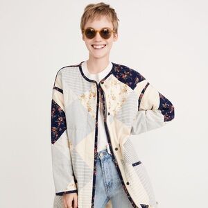 MADEWELL x The New Denim Project Quilted Cotton Jacket Coat - Large